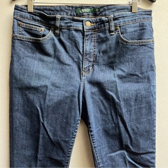 Lauren Ralph Lauren Modern Straight Curvy denim jeans Sz 12 - Picture 4 of 14